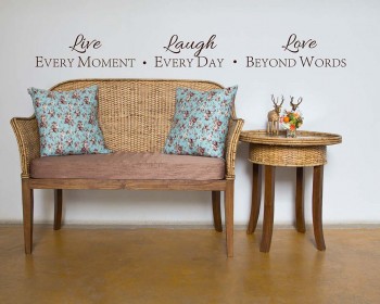 Live Laugh Love Quotes Wall Decal Motivational Vinyl Art Stickers Live Laugh Love Quotes Wall Decal Motivational Vinyl Art Stickers